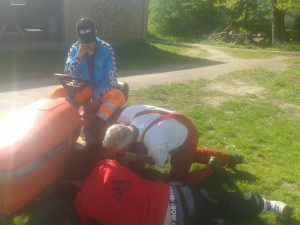 Græsslåning i Byparken